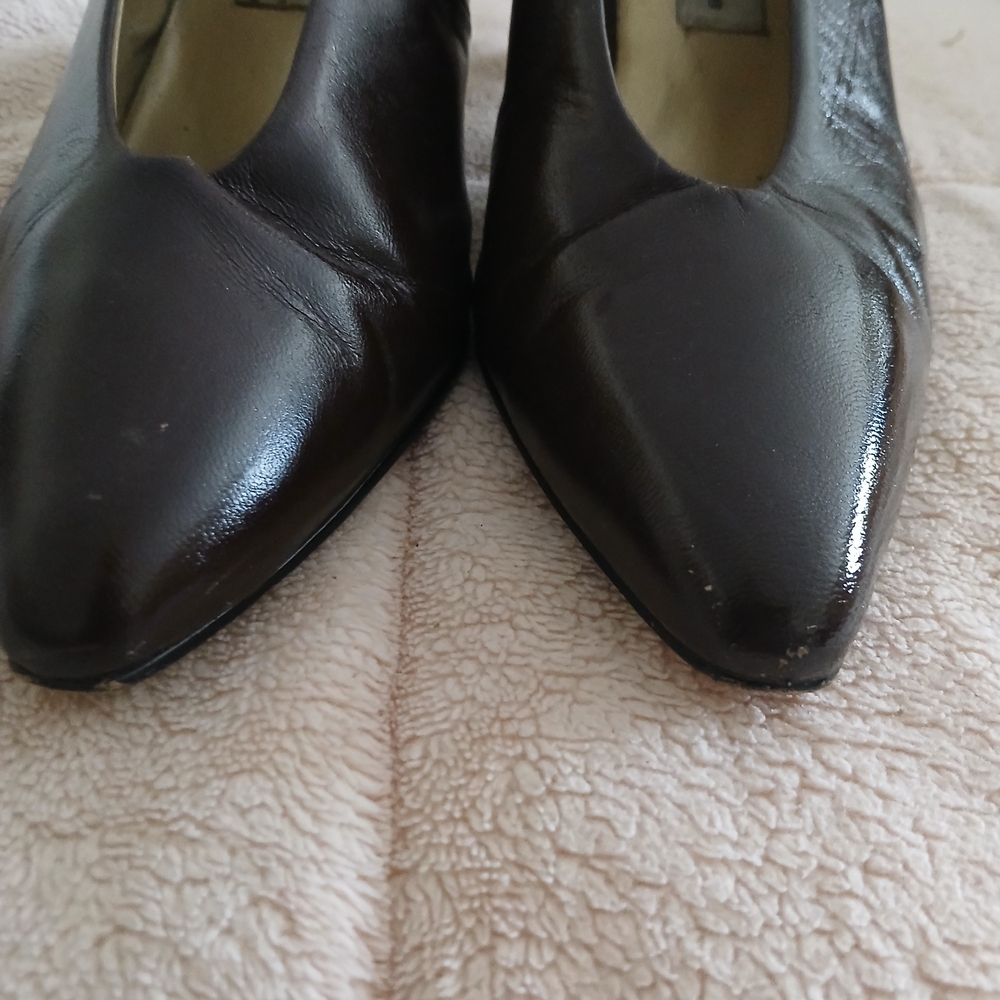 Elegant Brown  And Cream Bellini Leather Shoes